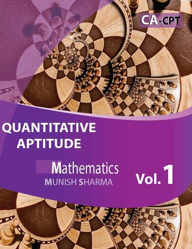 CA-CPT Quantitative Aptitude Mathematics Volume-1: Chapter-1 Ratio, Proportion,Indices and Logarithms (Quantitative Aptitude-Mathematics)