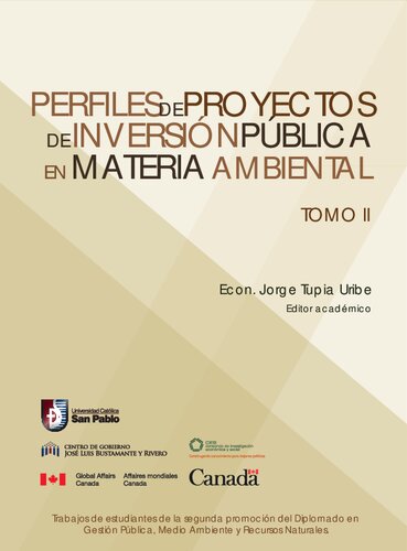 Perfiles de proyectos de inversión pública en material ambiental