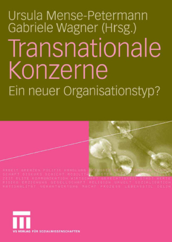 Transnationale Konzerne. Ein neuer Organisationstyp?