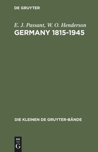 Germany 1815-1945: Deutsche Geschichte in britischer Sicht