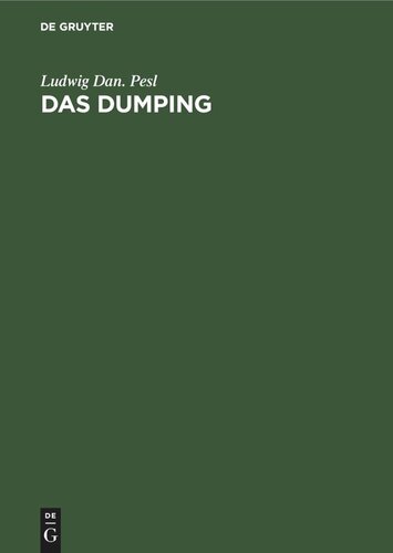 Das Dumping: Preisunterbietungen im Welthandel