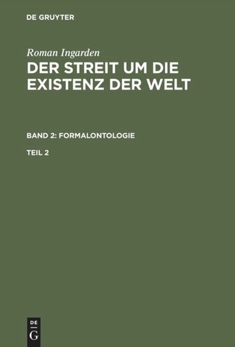 Der Streit um die Existenz der Welt: Teil 2