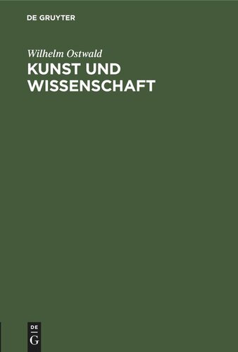 Kunst und Wissenschaft: Vortrag gehalten zu Wien am 27. November 1904