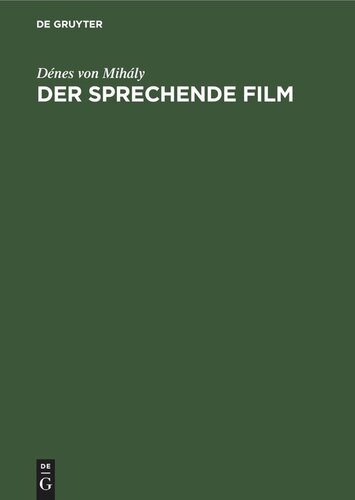 Der sprechende Film