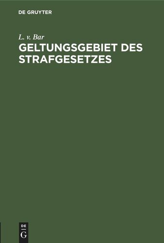 Geltungsgebiet des Strafgesetzes