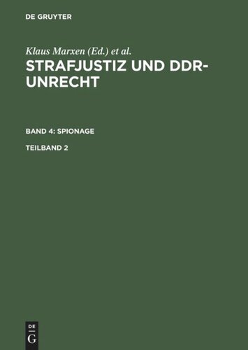 Strafjustiz und DDR-Unrecht: Teilband 2