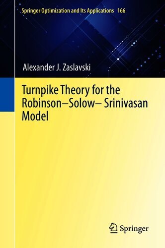 Turnpike Theory for the Robinson–Solow–Srinivasan Model (Springer Optimization and Its Applications Book 166)