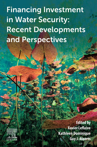 Financing Investment in Water Security: Recent Developments and Perspectives