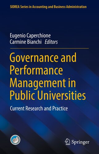 Governance and Performance Management in Public Universities: Current Research and Practice (SIDREA Series in Accounting and Business Administration)