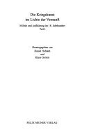 Aufklärung, Band 11/2: Die Kriegskunst im Lichte der Vernunft.: Militär und Aufklärung im 18. Jahrhundert, Teil I