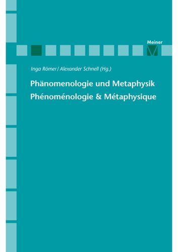 Phänomenologie und Metaphysik