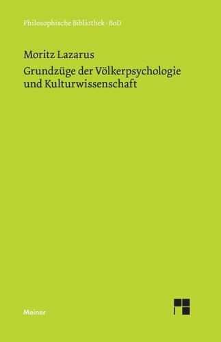 Grundzüge der Völkerpsychologie und Kulturwissenschaft: Herausgegeben:Köhnke, Klaus Christian;Mitarbeit:Köhnke, Klaus Christian; Köhnke, Klaus C