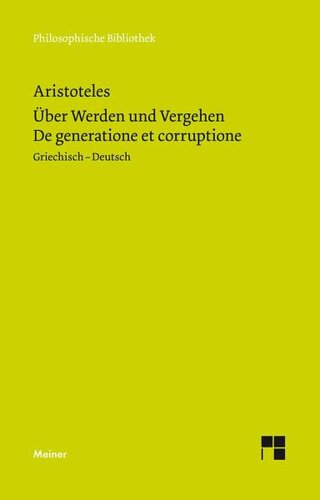 Über Werden und Vergehen: Herausgegeben:Buchheim, Thomas;Übersetzung:Buchheim, Thomas