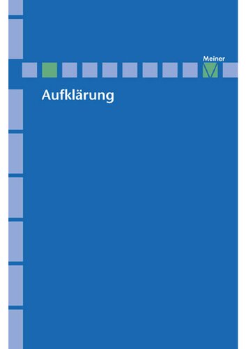 Aufklärung, Band 6/1: Lesekulturen im 18. Jahrhundert