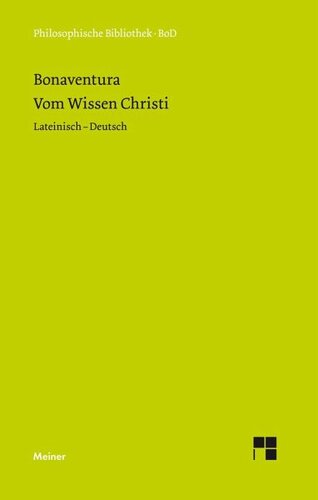 Vom Wissen Christi: Zweisprachige Ausgabe