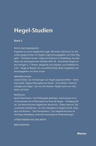 Hegel-Studien Band 2