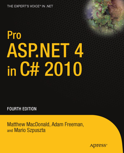 Pro ASP.NET 4 in C# 2010, Fourth Edition