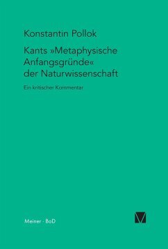 Kants Metaphysische Anfangsgründe der Naturwissenschaft: Ein kritischer Kommentar