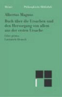 Buch über die Ursachen und den Hervorgang von allem aus der ersten Ursache: Erstes Buch