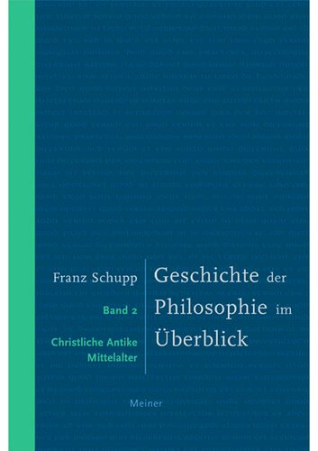 Geschichte der Philosophie im Überblick. Band 2: Christliche Antike und Mittelalter