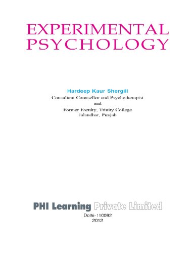 Experimental Psychology