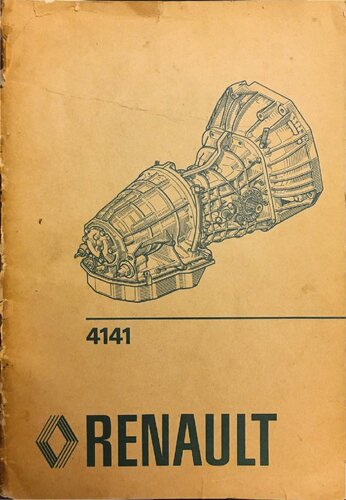 Renault 4141 Service Manual 1977 English Edition