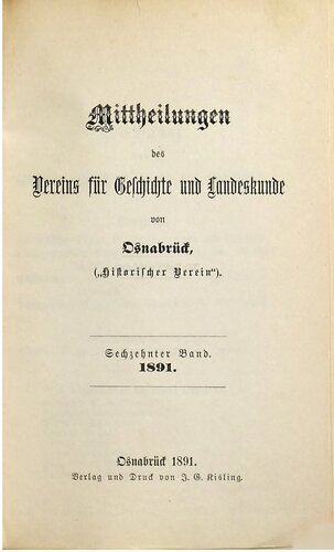 Mitteilungen des Vereins für Geschichte und Landeskunde von Osnabrück