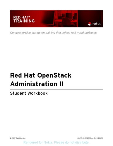 CL210 Red Hat OpenStack Administration II