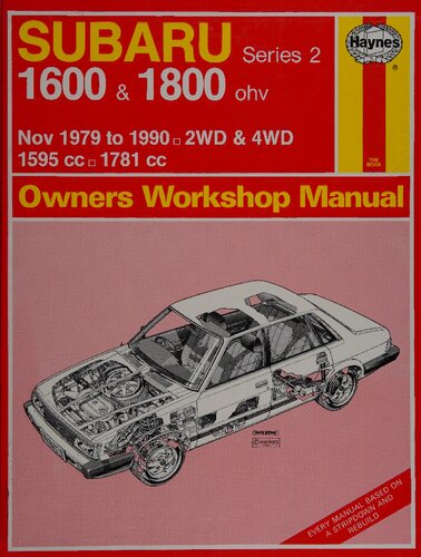 Haynes Subaru 1600 & 1800 (Nov '79 to '90) Owners Workshop Manual