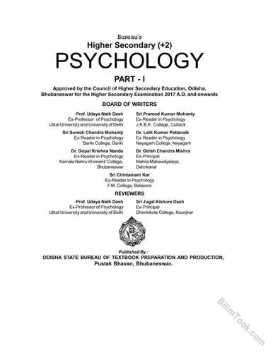 Psychology - Part I