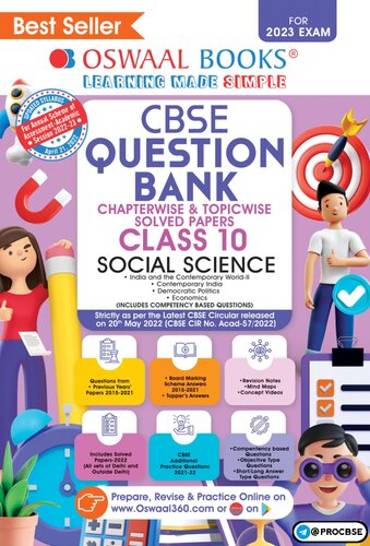 Oswaal CBSE Chapterwise & Topicwise Question Bank Class 10 Social Science Book (For 2022-23 Exam)