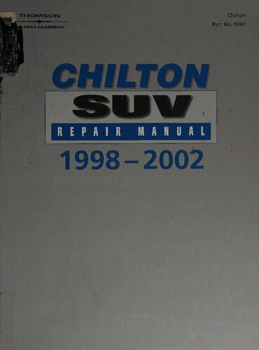 Chilton's SUV Repair Manual 1998-2002 - Perennial Edition