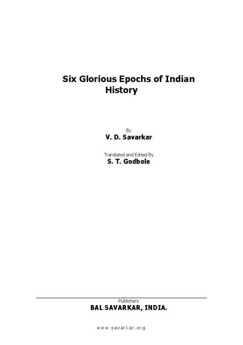 Six Glorious Epochs of Indian History