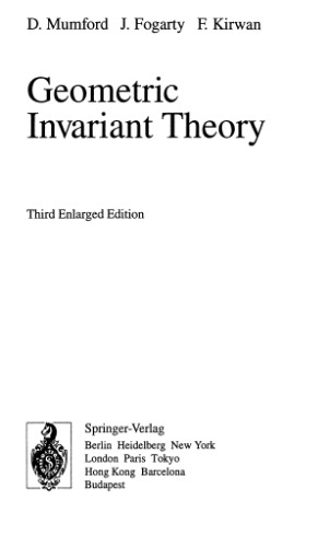 Geometric invariant theory