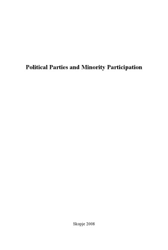 Political Parties and Minority Participation