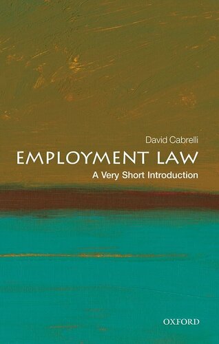 Employment Law: A Very Short Introduction (Very Short Introductions)