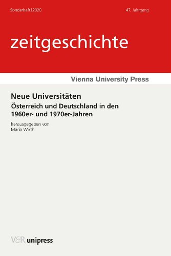 Neue Universitäten: Österreich und Deutschland in den 1960er- und 1970er-Jahren