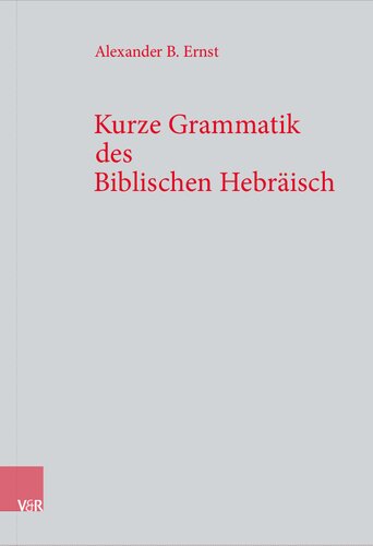 Kurze Grammatik des Biblischen Hebräisch