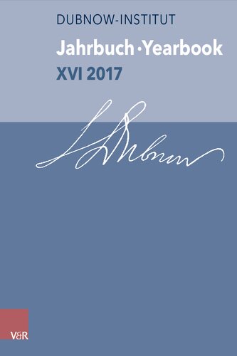 Dubnow Institute Yearbook XVI/2017