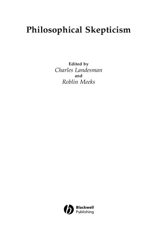 Philosophical Skepticism (Blackwell Readings in Philosophy)
