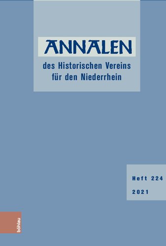 Annalen des Historischen Vereins für den Niederrhein 224 (2021)