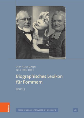 Biographisches Lexikon für Pommern: Band 3