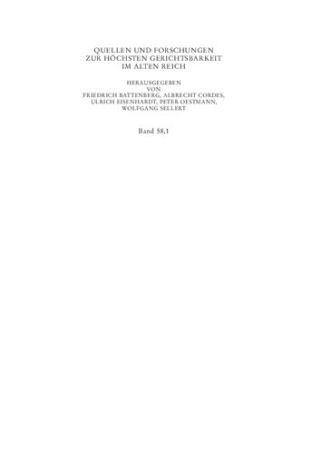 Das Protokollbuch von Mathias Alber: Zur Praxis des Reichskammergerichts im frühen 16. Jahrhundert