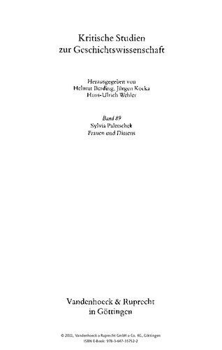 Frauen und Dissens: Frauen im Deutschkatholizismus und in den freien Gemeinden 1841-1852