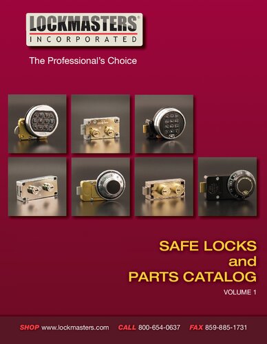 Lockmasters 2010 Safe Locks Parts Catalog