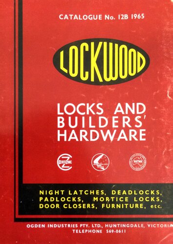 Lockwood Locks and Builders Hardware Catalogue No. 12B