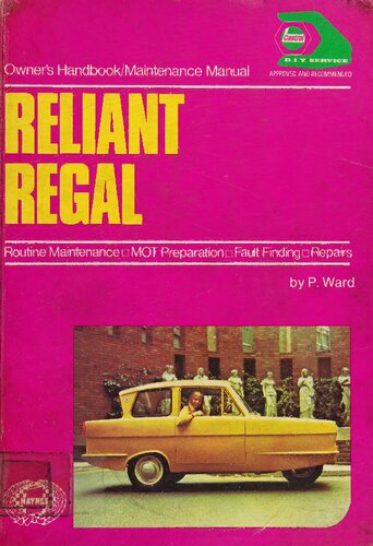 Haynes Reliant Regal Owners Handbook