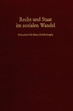 Recht und Staat im sozialen Wandel: Festschrift für Hans Ulrich Scupin zum 80. Geburtstag