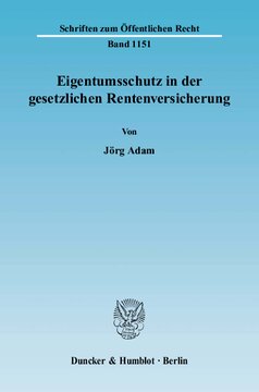 Eigentumsschutz in der gesetzlichen Rentenversicherung