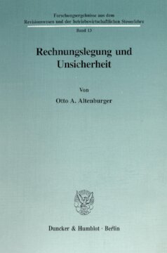 Rechnungslegung und Unsicherheit